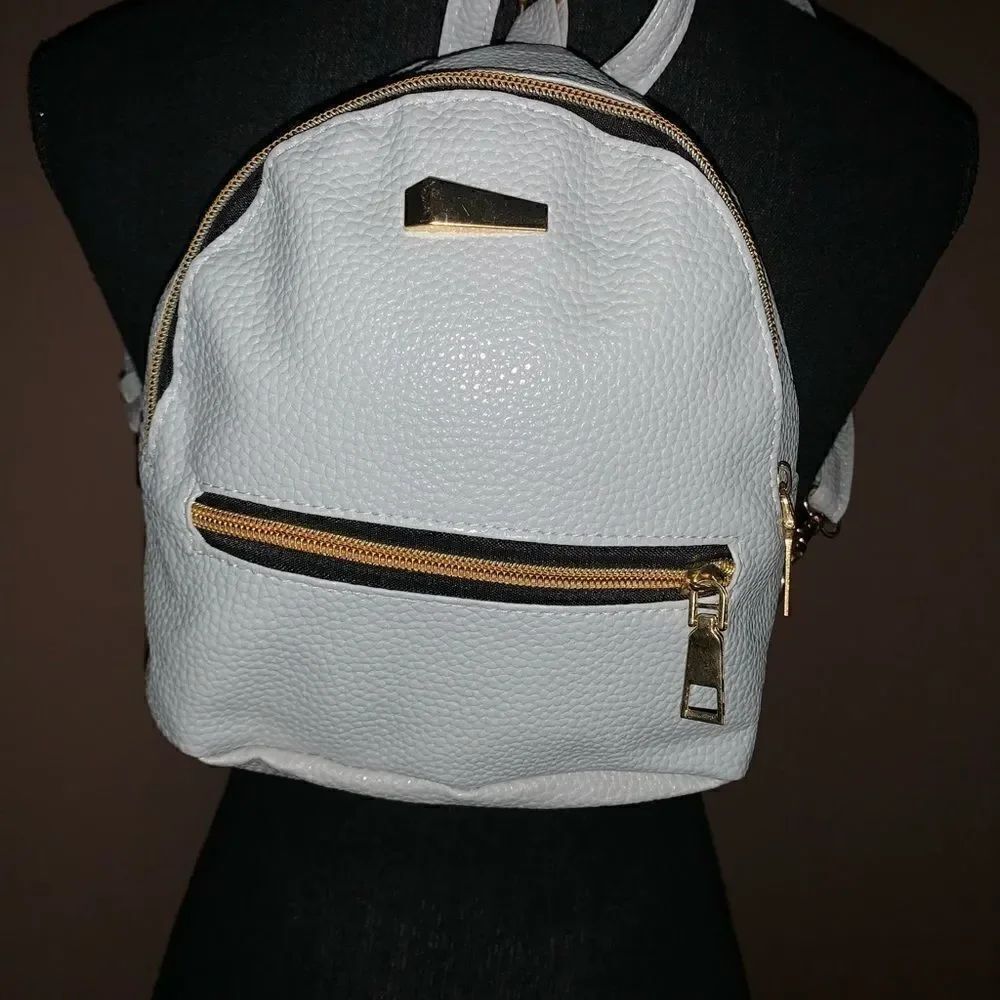Mini Light Gray Backpack  - Picture 2 of 3